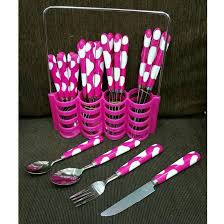 Sangat cocok untuk melengkapi ruang makan anda dengan berbagai pilihanwarna yang manarik. Set Sendok Polkadot 24pcs Garpu Pisau Polkadot 2 Lusin Shopee Indonesia