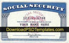 Social Security Card Template Download Editable Psd Software Social Security Card Card Templates Printable Cards
