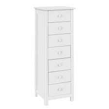 Simple frame indentation on the face of the piece emanates a clean and engaging look that stands the test of time and transitions well between youth. Buy Habitat Scandinavia 7 Drawer Tallboy White Chest Of Drawers Argos