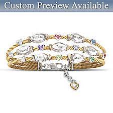 Garth sundem whether it's a birthstone ring that you got on your 10th birthday, a necklace set with each. The Strength Of Family Personalized Name Engraved And Birthstone Cable Bracelet