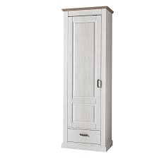 Aus holz oder metall, antik oder weiß, mit oder ohne spiegel. Landhaus Garderobenschrank Pinie Hell Taupe Laer 36 B H T 69x204x42cm