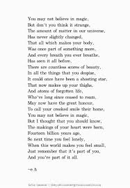 You May Not Believe In Magic But Eh Poems Poem Quotes Poetry Quotes