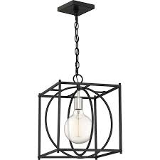 Quoizel Crosswise 1 Light Earth Black Transitional Chandelier Lowes Com Pendant Light Light Quoizel