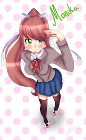 Just Monika by Mitsu-Kitsune on DeviantArt | Literature club, Literature,  Anime