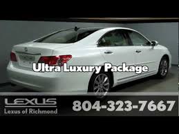 The lexus es 350 is a sedan. 2011 Lexus Es 350 Ultra Luxury Package Pre Owned Vehicle At Lexus Of Richmond Youtube