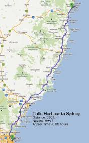 The tide chart above shows the height and times of high tide and low tide for coffs harbour, australia. Sydney To Coffs Harbour Road Maps Australian Road Trip Map Australia Travel Guide