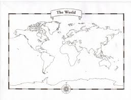 Printable World Map With Labels Sulphur Paper Your Children Can Tear Off Colour And Label Blank World Map Free Printable World Map World Map Printable