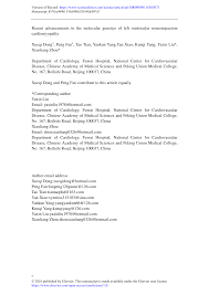 Recent advancements in the molecular genetics of left ventricular  noncompaction cardiomyopathy