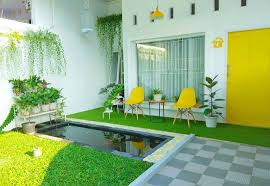 Kumpulan Dekorasi On Instagram Teras Rumah Yang Hijau Ada Kolam Koinya Lagi Semoga Bisa Menjadi Inspirasi Pemilik Rum Rumah Hijau Desain Rumah