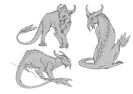 Artstation Lotus Dragon Javier Franco Santacreu Dragon Poses Creature Drawings Dragon Artwork