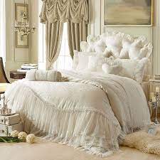 See more ideas about bedspread set, bed. Sophisticated Elegant Beige Flower Print Vintage Victorian Lace Romantic Gathered Ruffle Jacquard Twin Full Queen Size Bedding Sets Luxury Bedding Luxury Bedding Sets Bed Linens Luxury