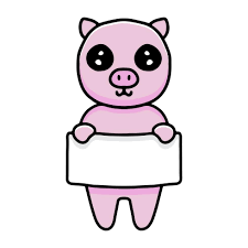 kawaii gris tecknad innehav tom banner, vektorillustration. 2889841  Vektorkonst på Vecteezy