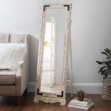 Distressed, full length mirrors : Bring A Bit Of Distressed Style To Your Bedroom With Our Rustic Cheval Full Length Floor Mir Full Length Floor Mirror Rustic Bedroom Decor Rustic Floor Mirrors