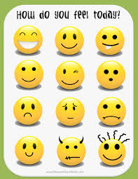High Quality Smiley Face Mood Chart Mood Feelings Chart