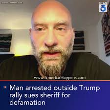 A man arrested outside former President Donald Trump's rally in  California's Coachella Valley