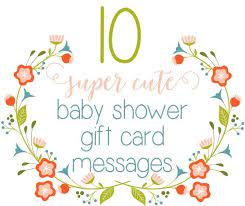 Top 10 Baby Shower Gift Card Message Ideas Baby Shower Card Sayings Baby Shower Cards Top 10 Baby Shower Gifts