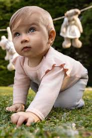 Conjunto de body melange para bebê menina Dedeka