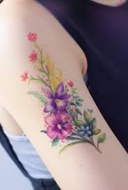 Small flower tattoos is a beautiful tattoo category for girls. Watercolor Flower Tattoos A Visual Guide