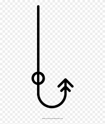 Online printable coloring sheets while can be quickly delivered at the reception desk. Fishing Hook Coloring Page Line Art Clipart 1088263 Pikpng