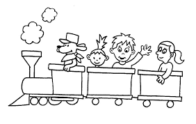 Coloring page for book with cute train. Kids Train Coloring Page Free Printable Coloring Pages For Kids