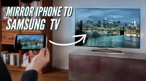 How To Mirror Iphone To Samsung Smart Tv Youtube