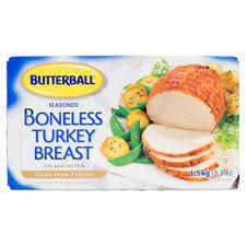 Tender and juicy, our ready to roast classic boneless turkey breast requires no thawing, no preparation and minimal clean up. Voila Online Grocery Delivery Butterball Turkey Breast Boneless Roast Frozen 1 5 Kg