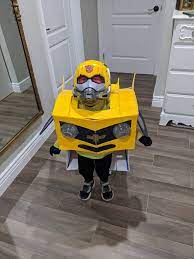 Awesome homemade transforming bumblebee transformer halloween costume. Diy Converting Transformers Bumblebee Costume Pure Costumes Blog