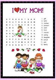 Learn to make the word search i. Mother S Day Wordsearch Puzzle