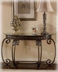 Amazon Com Tullio Brown Cherry Finish Sofa Table Console Tables For Entryway Furniture Decor Sofa Table Ashley Furniture Furniture