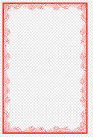 Cross stitch chinese floral border free pattern. Red Chinese Border Watermark Red Frame Png Pngwing