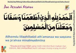 Doa sesudah makan bahasa latin. Bacaan Khat Dan Latin Doa Sesudah Makan Ebook Anak