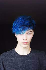 This latest collection include both short and long hairstyles for men. Sky Blue Hair Color For Boys Novocom Top