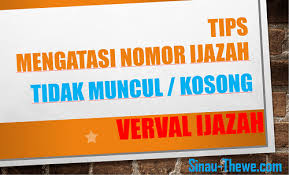 Sesuai dengan juknis penulisan ijazah tahun 2015, nomor ijazah merupakan sistem pengkodean pemilik ijazah yang mencakup kode penerbitan, kode jenjang pendidikan, kode jenis satuan pendidikan, dan nomor seri dari setiap pemilik ijazah. Penyebab Solusi Nomor Ijazah Tidak Muncul Saat Verval Ijazah Sinau Thewe Com