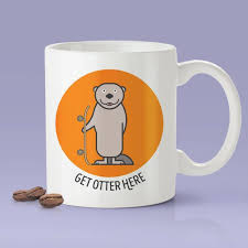 Get Otter Here Cute Otter Coffee Mug Gift Idea Orange Etsy Mugs Funny Coffee Mugs Coffee Mugs