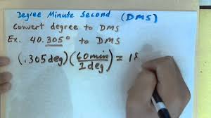 For conversion of negative values enter degrees minutes seconds in the format shown by this example: How To Convert Decimal Degree To Degree Minute Second Dms Youtube