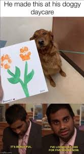 What An Artistic Pup Cute Funny Animals Funny Animal Memes Really Funny Memes