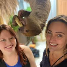 Join us this Saturday at 2pm at Barker Farms as we “Slow Down” with a yoga  class amongst the amazing exotic animals at Barker Farms including none  other than the perfect animal