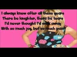 Miley Cyrus I Ll Always Remember You Lyrics Hannah Montana Forever I Might Start Crying Love Songs Lyrics Lyrics Yours Lyrics