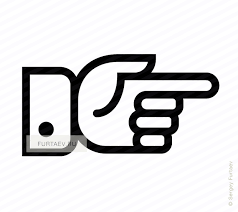Pointing Finger Vector Icon By Sergey Furtaev Pointing Fingers Sign Fonts Icon