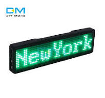 Electronic Name Tag Display LED Scrolling Name Badge - Pink Electronic  Message Display For Events Electronic Name Board For Trade Shows And ...