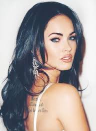 Blue Black Hair Megan Fox Beauty Makeup