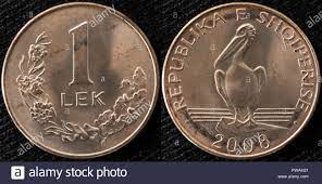Verovškova ulica 57 1526 ljubljana. 1 Lek Munze Albanien 2008 Stockfotografie Alamy
