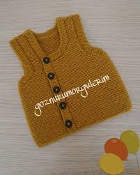 Bence Biz Modern Ve Cook Sik Olduk 6 18 Ay Minik Prensler Icin Ordugum Cepken Yelegimle Karsinizdayiz Umarim Sizlerde Be Bebek Yelek Tig Isi Ceket Hirkalar