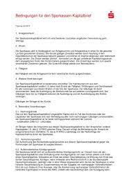 Werden automatische überweisungen auch samstags gebucht? Bedingungen Fa R Den Sparkassen Kapitalbrief Sparkasse Chemnitz