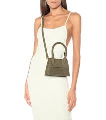 Le Chiquito Medium Suede Shoulder Bag In Green Sponsored Medium Chiquito Le Jacquemus Bag Jacquemus Bag Medium Jacquemus Bags