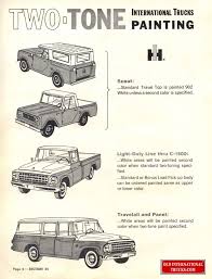 1964 Paint Chart Color Charts Old International Truck Parts International Truck Trucks Color Chart