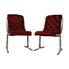 Mid Century Daystrom Velvet Chrome Lounge Chairs Lounge Chair Chair Lounge