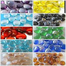 Decorative Glass Pebbles Stones Gems Vase Nuggets Marbles Various Colours Qtys Ebay