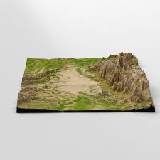 3d Model Wasteland Mountain Landscape Cgtrader