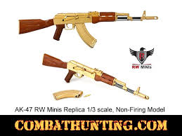 By purchasing a denix replica firearm, you agree and understand some denix replica firearm orders are currently on backorder and shipment may take up to and may exceed 30 days. Rw Minis Gold Ak47 Miniature Replica Model Kit 1 3 Scale Non Firing Rwgldak47 Military Adventure Fireszone Toys Hobbies